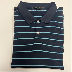 RLX Ralph Lauren Golf Polo Shirt Striped Performance Casual XXL